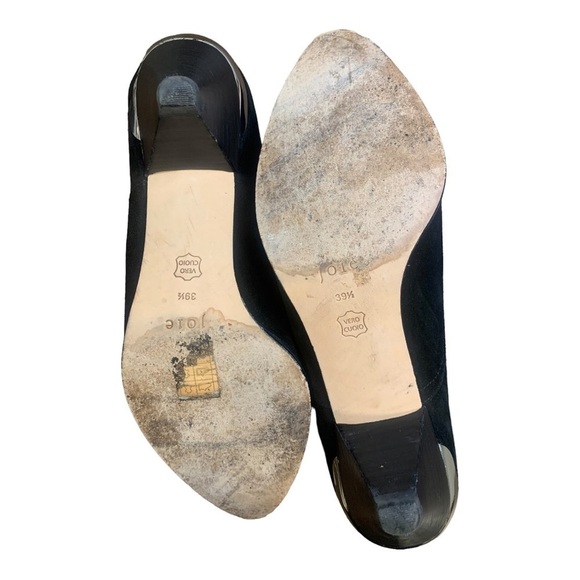 Joie Barleena Black Suede Leather Booties Heeled Size 39.5 / US 9 - Picture 4 of 7